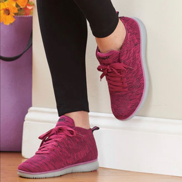 Propet Shoes - Marbled Pink Lightweight Eva High Top Sneakers